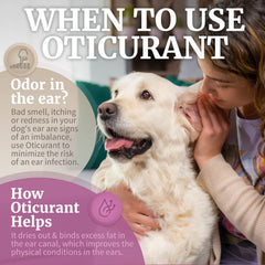 OTICURANT desarrollado por veterinarios, respaldo profesional para el cuidado de orejas caninas.