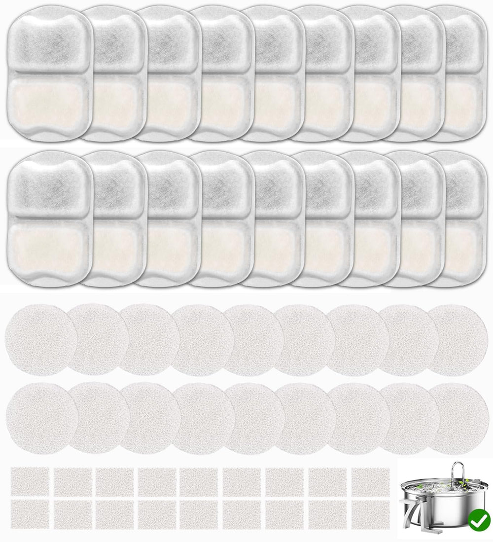 OUPUSES filtros prefiltración para fuente Oneisall 7L; agua más limpia para mascotas