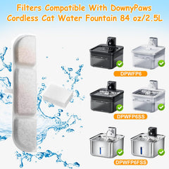 OUPUSES reemplazo quincenal para Downy Paws garantiza agua fresca.