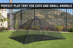 Outback Jack habitat gatos interior/exterior con malla transpirable para seguridad.