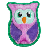 Outward Hound Durablez Minis Owl, primer plano del peluche suave para juegos activos.