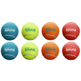 Outward Hound Squeaker Ballz: bola de tenis ruidosa para perros pequeños, ideal para fetch.