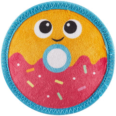 Outward Hound Tough Skinz Donut: juguete peluche duradero para mordidas juguetonas