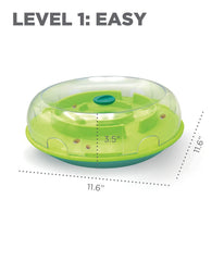 Outward Hound Wobble Bowl: interior con laberinto que libera premios lentamente.