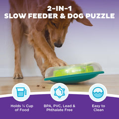 Outward Hound Wobble Bowl: diseño que prolonga la hora de comer.