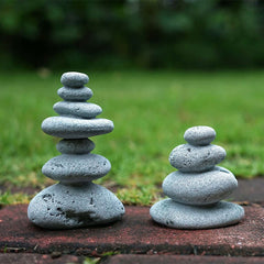 OwMell Ornamento de piedras zen para acuario, enfoque decorativo y seguro para peces.