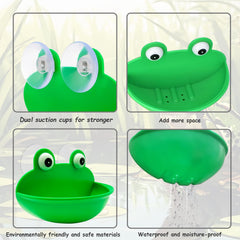 OWMOSYX diseño lindo, sapo verde que embellece el terrario.