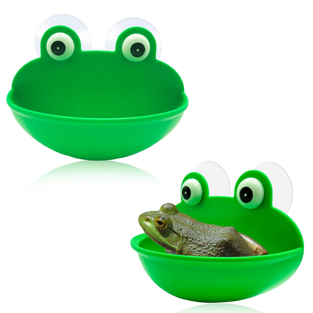 OWMOSYX hábitat sapo con ventosas, instalación rápida en superficies lisas.