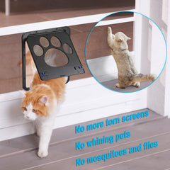 Marco de ABS resistente de Ownpets para uso diario en puertas mosquiteras.