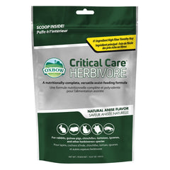 Oxbow Critical Care Herbivore, polvo de mezcla para nutrición de emergencia en casa.