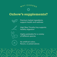 Ingrediente arándano en Oxbow para apoyo urinario natural.