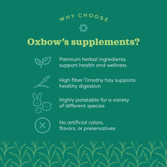 Oxbow Papaya Support enzimas naturales papaina y bromelina