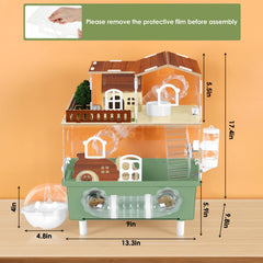 OYEAL kit de accesorios para hamster con casas y túneles