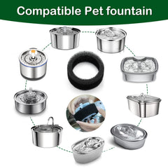 Esponja prefiltrada OYES para fuente de gatos, atrapa pelo y residuos.