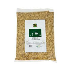 PACIFIC avena en grano orgánica para aves en tazón, fuente de fibra natural