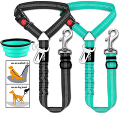 Paercute cinturon seguridad perro coche 3 en 1 para viaje seguro