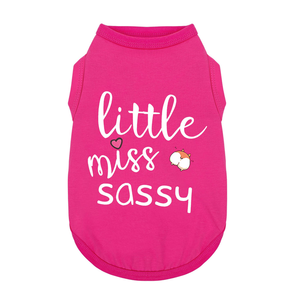 Paiaite: camiseta sin mangas Little Miss Sassy, vista frontal, cómoda y transpirable para paseos