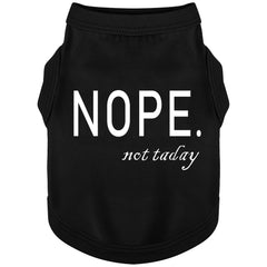 Paiaite: camiseta canina en algodón negro, frente, suave y transpirable