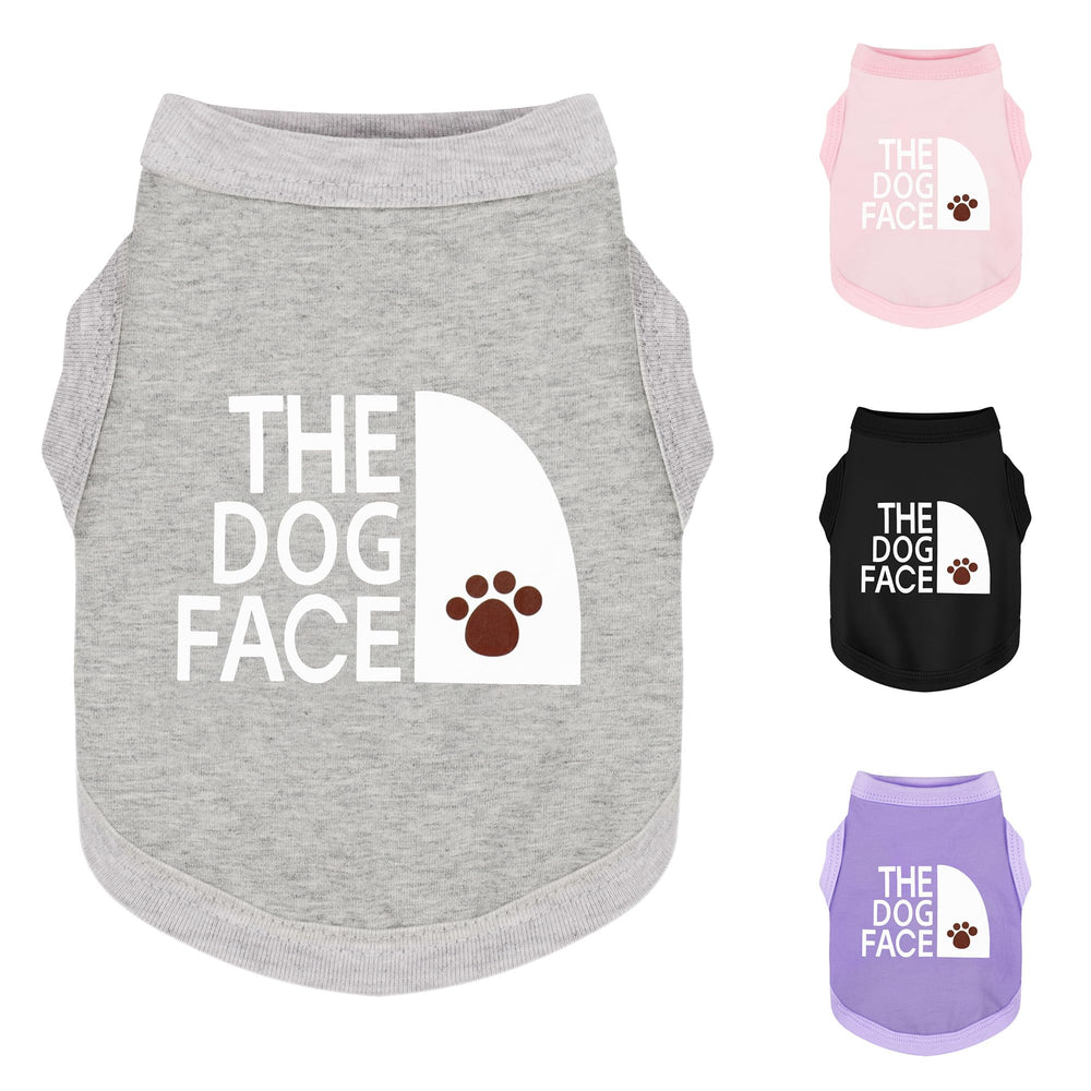 Paiaite: camiseta para perro con cara del perro impresa, ideal para paseos.