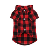 Camiseta Paiaite para perro con cuadros clásicos, estilo atemporal para paseos.