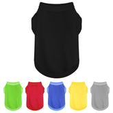 Paiaite camiseta para perros sin mangas en colores vivos, ideal para paseos diarios.