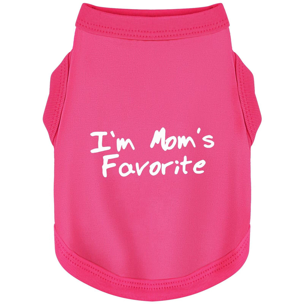 Paiaite Camiseta para perro sin mangas con impresión mamá favorita, ideal para paseos.