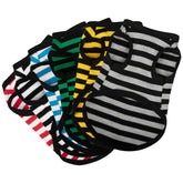 Paiaite camisas para perro con rayas sin mangas, confortables para paseos diarios.