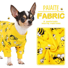 Paiaite pijama para perros de poliéster suave y durable para días tranquilos.