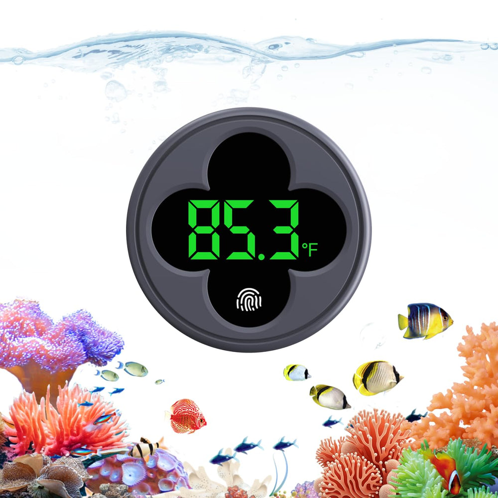 PAIZOO termómetro de acuario con pantalla LED para lectura rápida