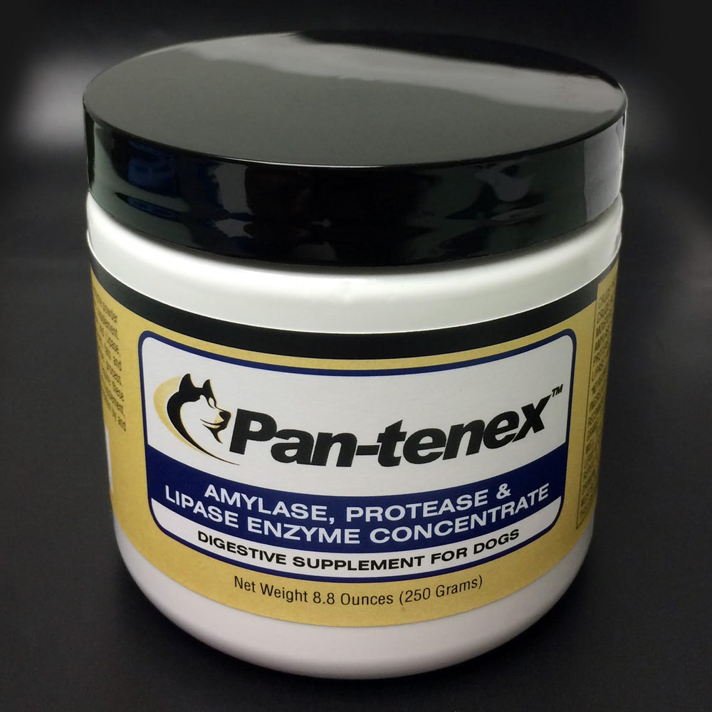 Pan-tenex envase de polvo digestivo para perros facilita la dosificación diaria