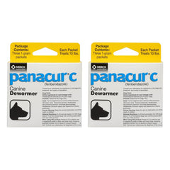 Panacur C Canine Dewormer envase doble para dosis diarias fáciles