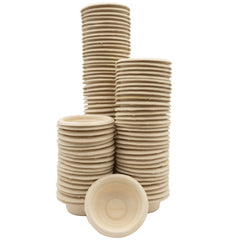 Vasitos Gecko de papel mini de Pangea para alimento y agua, uso higiénico.