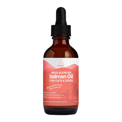 Paramount Pet Health aceite de salmón silvestre en botella para pelaje brillante