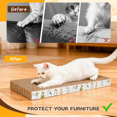 PatiencET rascador de carton ecológico, dos caras para gatos.