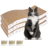 PatiencET rasca-gato 3-pack: rascadores de cartón duradero para juego y descanso