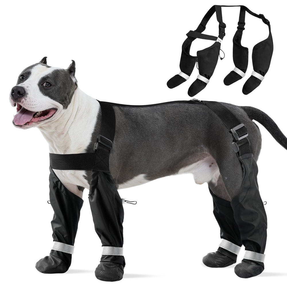 PAWsay botas para perros con suspensor, uso exterior protegido para paseos al aire libre.