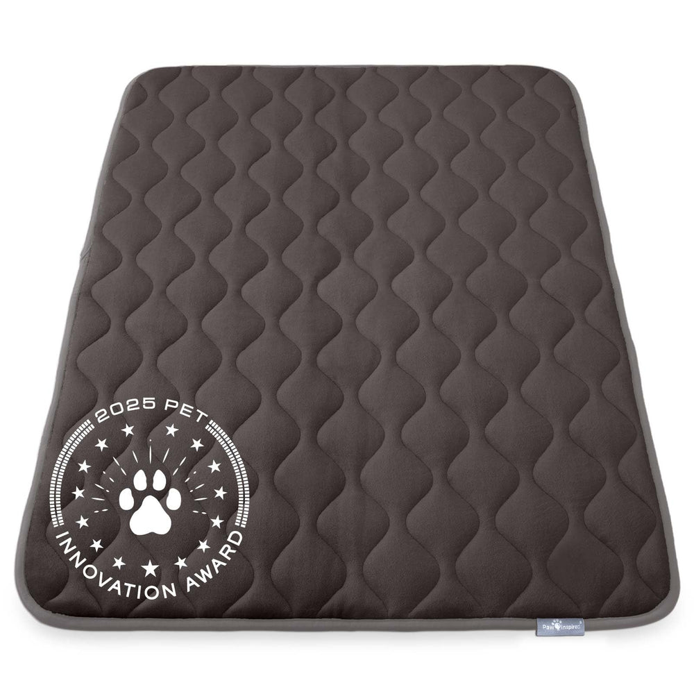Paw Inspired colchoneta jaula acolchada 47x29 gris: descanso cómodo para perros en jaulas de 48 pulgadas.