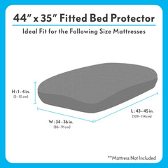Paw Inspired protector cama perro lavable a máquina para limpieza rápida.