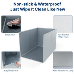Paw Libero revestimiento PVC impermeable facilita limpieza y mantiene seco.