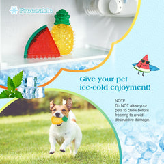 Pawaboo juguete flotante en forma de sandía en el agua.