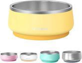 Pawaii tazón para perro con doble pared de acero inoxidable, diseño robusto para comer y beber