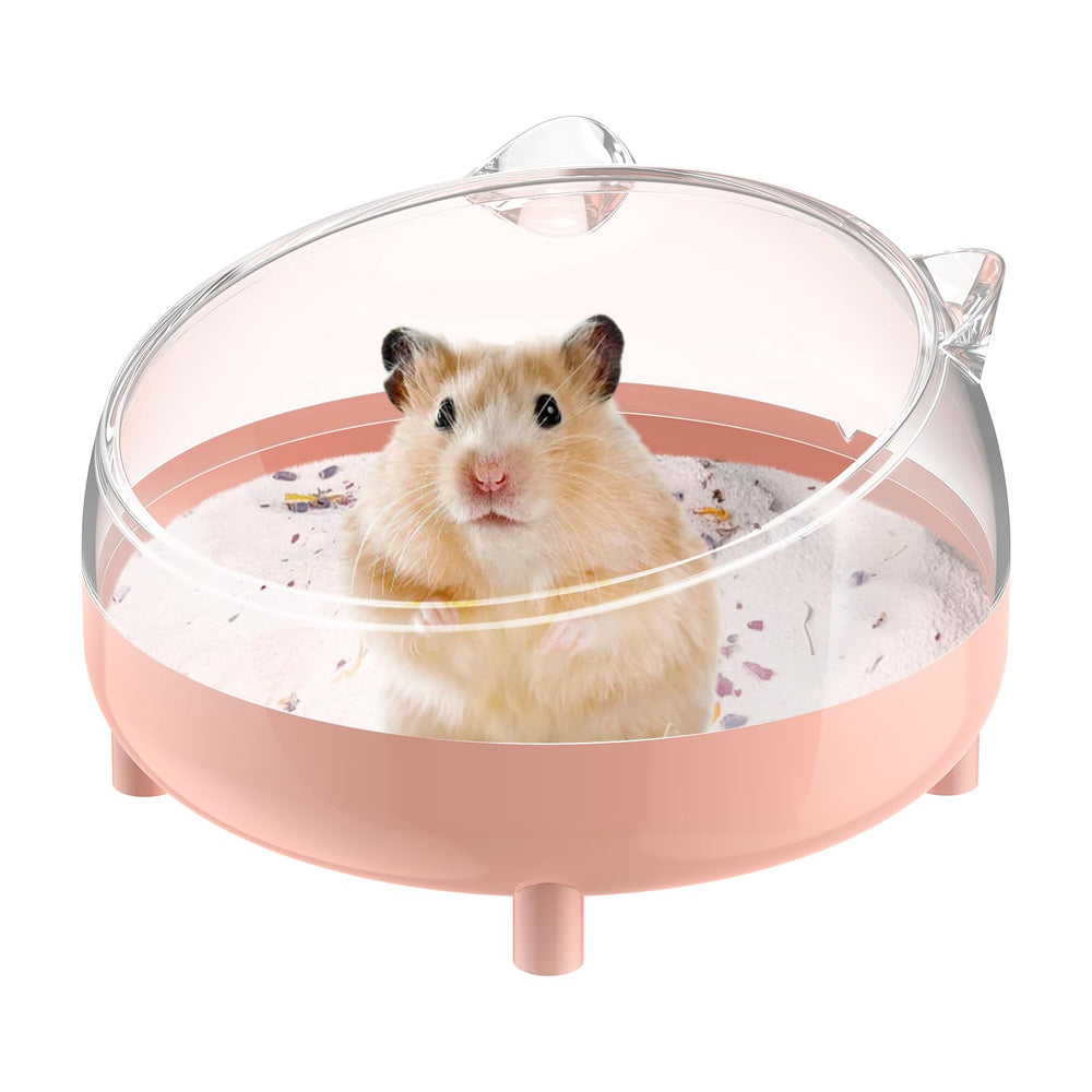 Pawfly banera arena hamster rosada para aseo diario