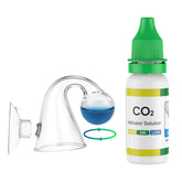 Pawfly co2 drop checker con tubo curvo de vidrio para monitorear CO2 en acuarios plantados