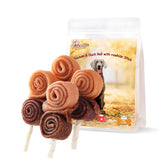 Pawmate piruleta pollo y pato, recompensa ideal para entrenamiento.