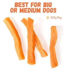 Premios de patata dulce Pawmate para perros, snack sabroso y saludable