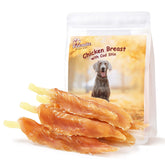 Pawmate tiras pollo envueltas bacalao: snack proteico para perros activos