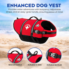 Chaleco Paws Aboard con reflectantes mejora visibilidad nocturna