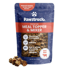Pawstruck topper de carne de res para perros, realza el sabor en cada comida.