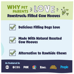 Pawstruck mordida dental dura, sensación de limpieza al masticar.