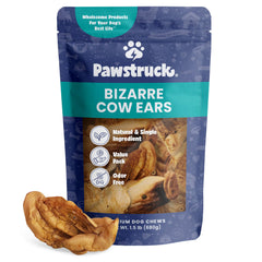 Pawstruck orejas de vaca variadas: snack duradero para perros activos.